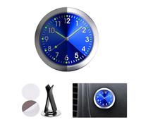 Horloge de Tableau de Bord Numérique à Quartz avec Aiguilles Lumineuses, Convient à toute Décoration de Voiture (bleu)