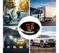 Horloge de Tableau de Bord pour Voiture | Montre Adhésive pour Ventilation,Montre LED à Coller Pour Sortie d'Air de Voiture Moto Vélo