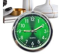 Horloge de tableau de bord - | Relaj de voiture | Serrure adhésive lumineuse à quartz vintage avec clip pour voiture, camion, moto et vélo | Mini tableau analogique et horloge de ventilation