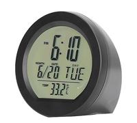 Horloge de Thermomètre Numérique de Voiture, Mini Horloge de Thermomètre Numérique de Voiture Automatique à énergie Solaire, Mini Horloge Numérique électronique D'intérieur de