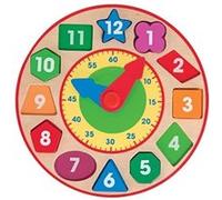 Horloge de tri de formes Melissa & Doug Multicolore G