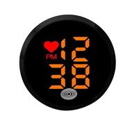 Horloge De Voiture - Affichage LED Du Tableau De Bord | Minuterie Numérique Adhésive, Mini Montre Automobile, Montre À Coller Sur Ventilation, Écran De Contrôle Tactile, Accessoire Intérieur De Moto,