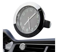 Horloge de voiture analogique portable - Mini montre de tableau de bord à quartz de 4,5 cm, affichage lumineux, support adhésif, conception compacte universelle | Accessoire de décoration de voiture p