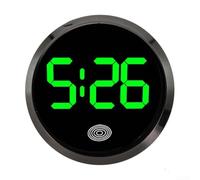 Horloge de voiture avec affichage lumineux et bouton tactile, conçue pour les véhicules et les motos, avec installation rapide et sécurisée (G)