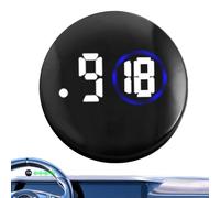 Horloge de voiture du tableau de bord | 1,57x1,57 pouces horloges d'évent lumineuses | Horloge de véhicule étanche | Petite montre numérique, accessoires intérieurs de voiture pour le tableau de bord