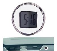 Horloge de voiture, horloge pour tableau de bord de voiture - Stick numérique sur la ventilation Regardez la petite horloge de voiture - Décoration électronique Décoration automobile adhésive horloge