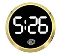 Horloge de voiture lumineuse pour intérieur de véhicule, noir, or rose, argent, or (doré)