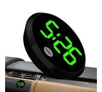 Horloge de voiture pour tableau de bord, petite horloge numérique avec veilleuse activée tactile, horloge de véhicule élégante, mini horloge numérique pour voiture camion