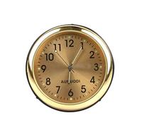 Horloge de voiture ronde de 38 mm - Montre électronique universelle lumineuse à quartz - Décoration de tableau de bord - Décoration pour climatisation et grille d'aération