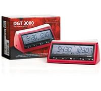 DGT Chronomètre d'échecs digital 3000 – approuvé FIDE – Rouge, Blanc