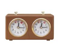 Horloge D'échecs Mécanique, Horloge D'échecs Rétro en Bois Analogique avec Conception D'entraînement Mécanique | Haute Précision, Stabilité Structurelle, Aucune Pile Requise 15,5x5,5x9,5cm