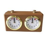 Horloge d'échecs, minuterie d'échecs mécanique Professionnelle avec Bouton de démarrage de synchronisation, minuterie 'Horloge Portable analogique 6x4x2 pour Board International