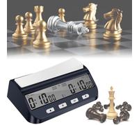 Horloge d'échecs Numérique, Professionnelle Minuteur d'échecs Numérique avec Alarme, Portable 5 en 1 Timer Echec avec de Retard et de Temps Positif pour Maison et Tournois Jeux de Société