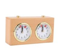 Horloge D'échecs Rétro en Bois Analogique avec Conception D'entraînement Mécanique, Haute Précision, Structure Stable, Outils de Chronométrage de Compétition, Pas Besoin de