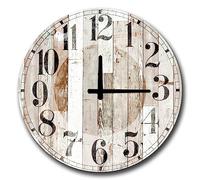 Horloge décorative MDF planche blanche