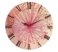 Horloge décorative MDF style rose