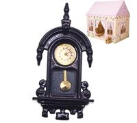 Horloge décorative pour maison de poupée | Ornement décoratif miniature - Horloge murale pour une mini maison, pour enfants, filles, garçons, famille et amis