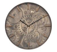 Atmosphera Horloge Déco Deyan 50 cm en verre Marron