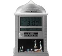 Horloge digitale Azan Mosque Prayer Clock Calendar Alarm Clock Multifunction Muslim Prayer Wall Clock for Home Decoration Silver