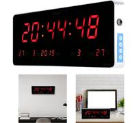 Horloge digitale LED Calendrier Température Horloges murales (Calendrier Température Semaine)