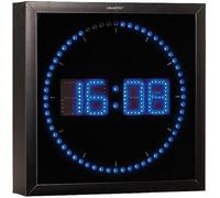 Horloge digitale murale avec 60 LED - Bleu [Lunartec]