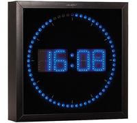 Horloge digitale murale avec 60 LED - Bleu - Lunartec