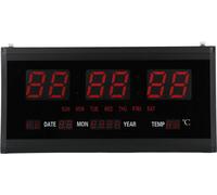 Horloge digitale murale LED électrique moderne Date Calendrier Salon Chambre à coucher Bureau