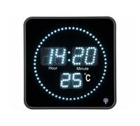 Horloge digitale radio-pilotée blanche