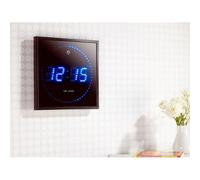 Lunartec Horloge Digitale Murale radiopilotée avec 170 LED - Bleu