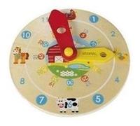 Horloge éducative avec animaux et grandes aiguilles montessori Multi G