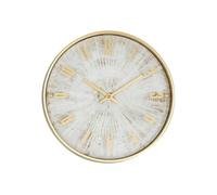 - Horloge effet patiné - Diam 30 cm - Gris et doré