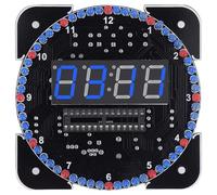 Horloge électronique à 4 chiffres avec luminosité automatique et mémoire d'arrêt pour école Laboratoire et cadeau Horloge électronique à souder