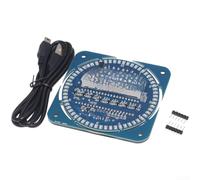 Horloge électronique rotative à écran LED à monter soi-même, avec module DS1302 Real Clock Module, température et alarme, carillon horaire et affichage automatique pour la maison et le bureau