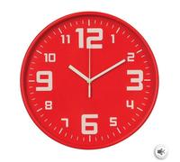 Horloge ""Elian"" D30cm - Atmosphera createur d'interieur - Rouge