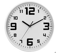 Horloge silencieuse 30cm blanche Blanc, Blanc G