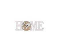Horloge en bois blanc, Home, avec motif de carte du monde