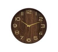 - Horloge en bois - Diam 55 cm - Marron