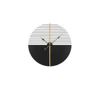Horloge Murale en Métal "Glam Stick" 60cm Noir & Or