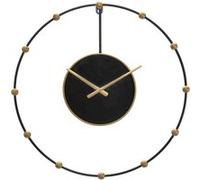 Horloge en métal Pearl 61 x 4.5 cm Noir G