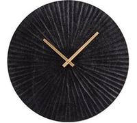 Horloge en métal soleil noir 45 cm - Table Passion - Noir - Aluminium Noir G