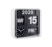 - Horloge en plastique Mini Flip 24.5 cm Blanc