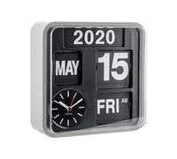 - Horloge en plastique Mini Flip 24.5 cm Chrome
