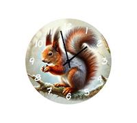 Cbkreation Horloge en Verre écureuil 29 cm