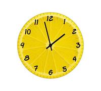 Horloge en verre tranche de citron 29 cm
