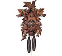 Engstler Coucou mécanique 6 Feuilles peintes Oiseaux animés 33 cm Option : Mouvement 1 Jour