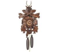 Engstler Coucou 1 Jour ou 8 Jours tête de cerf écureuils et Oiseau 60 cm Option : Mouvement mécanique 8 Jours