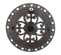 Horloge Et Thermomètre - Thermomètre Vintage Du Jardin Extérieur | Thermomètree Mural Décoratif Suspendu | Horloge Murale Avec Conception Élégante "" | Thermomètee Rustique Pour Clôture,