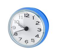 Horloge étanche, Horloge de Salle de Bain, Horloge étanche Silencieuse à Balayage ABS à la Mode pour Salle de Bain ou Cuisine (Blue)