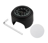 Horloge étanche pour guidon de vélo - En caoutchouc et aluminium - Caractéristiques : fabriqué en matériaux de qualité supérieure - Pratique et fiable - Installation rapide (panneau noir noir)
