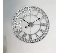 Horloge extérieure étanche horloges de Jardin, rétro nyling Romain extérieur Horloge de Mur de simplicité Art des horloges extérieures de la Batterie opérationnelles opérées extérieures silencieuses